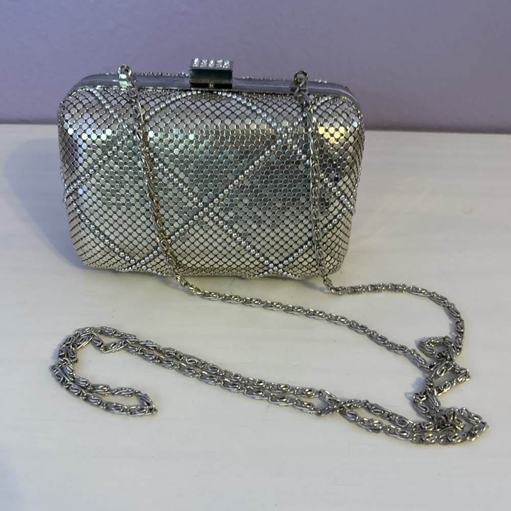 Metal Mesh Chain Clutch Bag